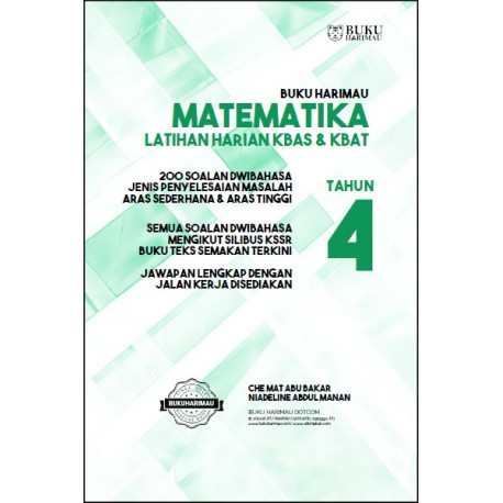 Buku Harimau Matematika Tahun 4 - Latihan Harian Soalan Penyelesaian Masalah KBAS & KBAT