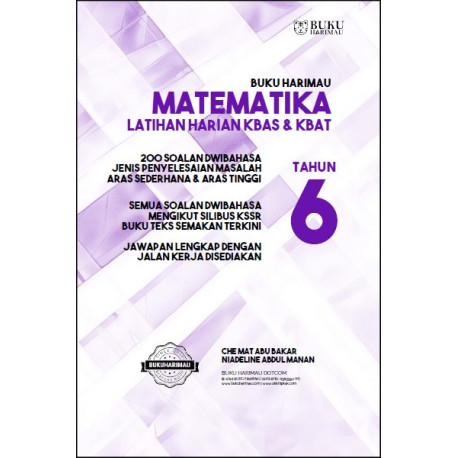 Buku Harimau Matematika Tahun 6 - Latihan Harian Soalan Penyelesaian Masalah KBAS & KBAT