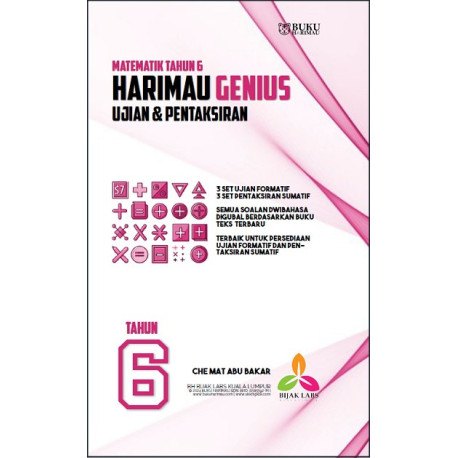 Buku Harimau Genius Matematik Tahun 6 - Ujian dan Pentaksiran