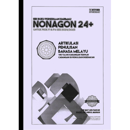 PKSK2024  Buku Harimau Nonagon 24+ Artikulasi Penulisan Bahasa Melayu Persediaan PKSK F1 atau F4 Sessi 2024/2025