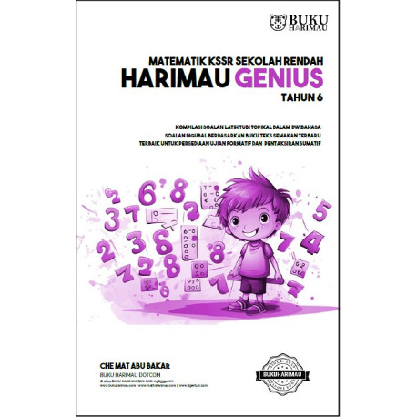 Buku Harimau Genius Matematik Tahun 6 - Kompilasi Soalan Latih Tubi